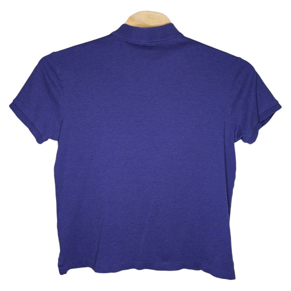 Polo Ralph Lauren Mens‎ XL Custom Slim Fit Purple Shirt Green Logo Short Sleeve - Picture 2 of 14